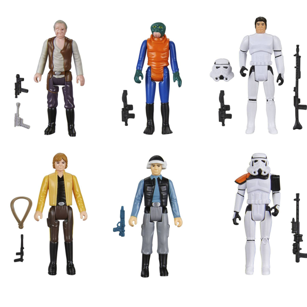Star Wars Retro Collection 6er-Pack Episode IV (Hasbro 2025) | Kenner-Design